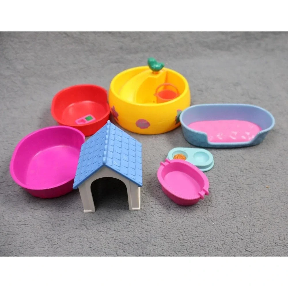Vintage 1994 Hasbro Littlest Pet Shop Puppyville Hotel Pink‎ Playset House Case